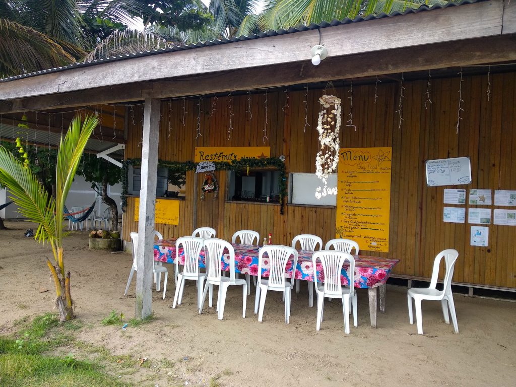 Local restaurant on Starfish beach