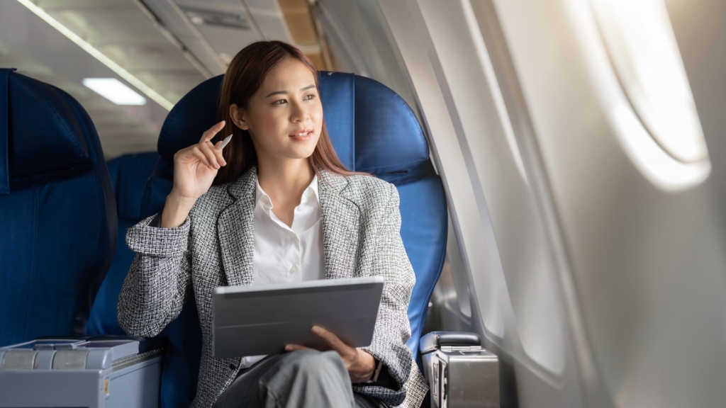 business class flight