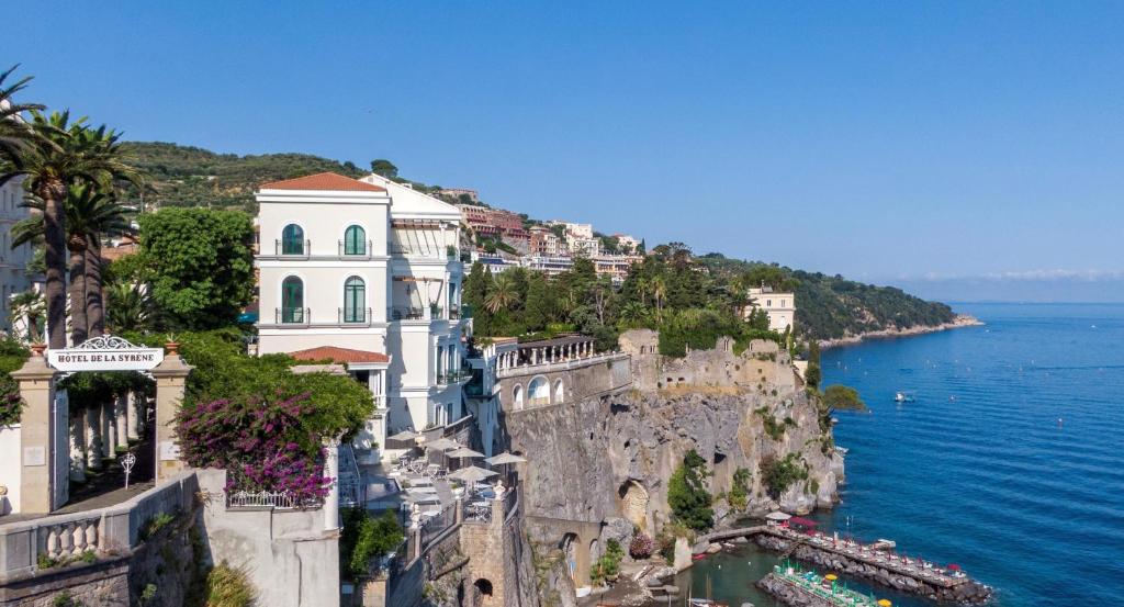 Exteriors of Bellevue Syrene one of the finest 5-star hotels in Sorrento Italy near the sea.